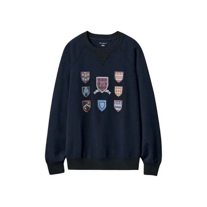 [BUNJANG] Uniqlo x JW Anderson Collaboration Sweatshirt Navy XL / 유니클로/ JW 앤더슨 맨투맨 스웻 스웨트셔츠 네이비/ XL