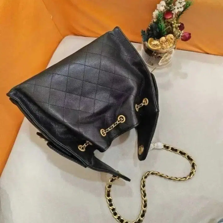 [BUNJANG] Chanel 25 Bag Small Black Gold Hardware Grained Calfskin / 샤넬 25백 스몰 블랙금장
