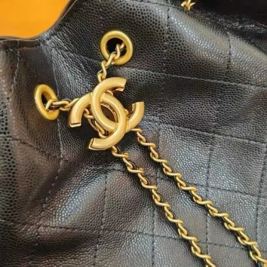 [BUNJANG] Chanel 25 Bag Small Black Gold Hardware Grained Calfskin / 샤넬 25백 스몰 블랙금장