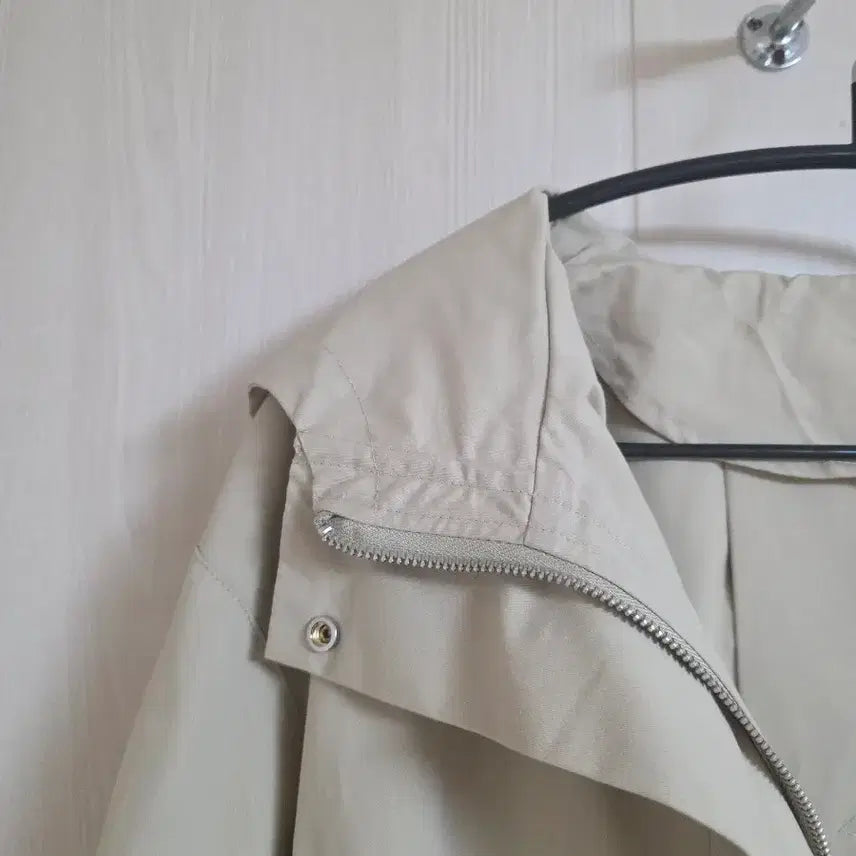 [BUNJANG] Contrast Sleeve Hooded Oversized Jacket / 소매배색 후드 오버핏 자켓 새상품