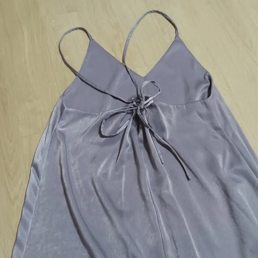 [BUNJANG] Gucci Purple Satin Bustier Long Dress / gu연보라  새틴 뷔스티에 롱원피스