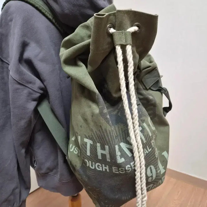 [BUNJANG] Jeep Vintage Military Duffle Bag / JEEP 빈티지 밀리터리 더플백