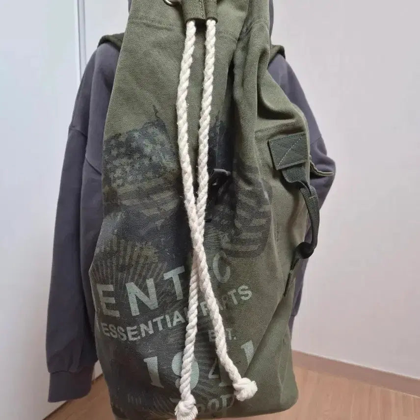 [BUNJANG] Jeep Vintage Military Duffle Bag / JEEP 빈티지 밀리터리 더플백