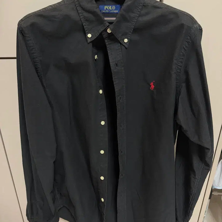 [BUNJANG] Polo Garment-Dyed Oxford Shirt Black M / 폴로 가먼트다이 옥스포드 셔츠 블랙 M