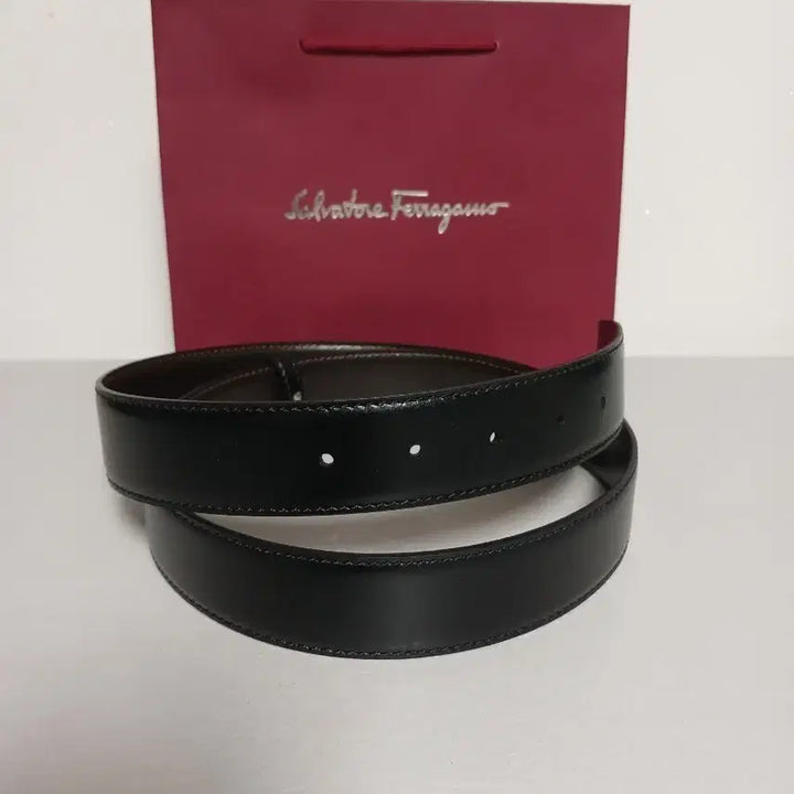 [BUNJANG] Reversible Leather Belt Strap - Black/Brown / 교체용 불랙/브라운 양면 가죽벨트 스트랩
