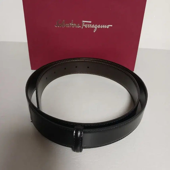 [BUNJANG] Reversible Leather Belt Strap - Black/Brown / 교체용 불랙/브라운 양면 가죽벨트 스트랩