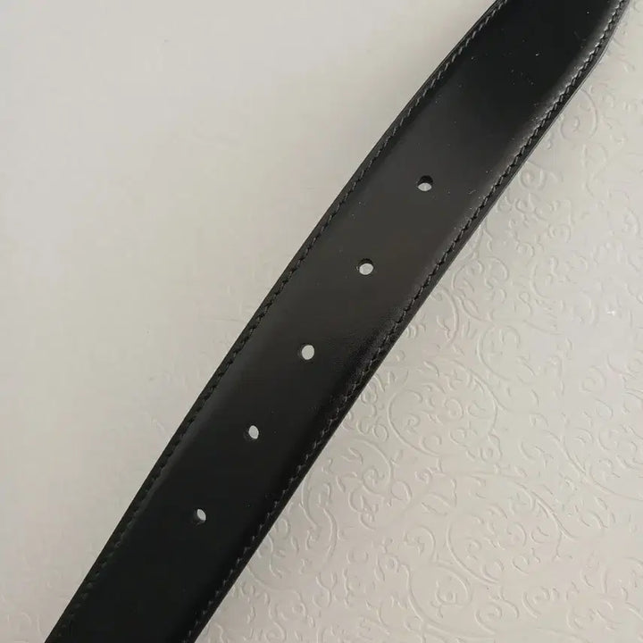 [BUNJANG] Reversible Leather Belt Strap - Black/Brown / 교체용 불랙/브라운 양면 가죽벨트 스트랩