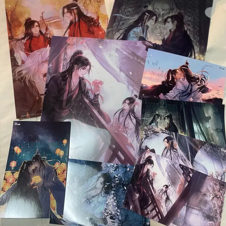 [BUNJANG] The Grandmaster of Demonic Cultivation A4 Clear Files &amp; Postcard Set / 마도조사 A4 클리어파일 3종 &amp; 엽서 6종