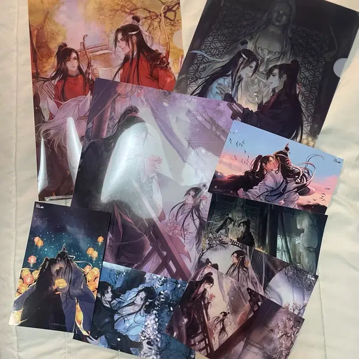 [BUNJANG] The Grandmaster of Demonic Cultivation A4 Clear Files &amp; Postcard Set / 마도조사 A4 클리어파일 3종 &amp; 엽서 6종