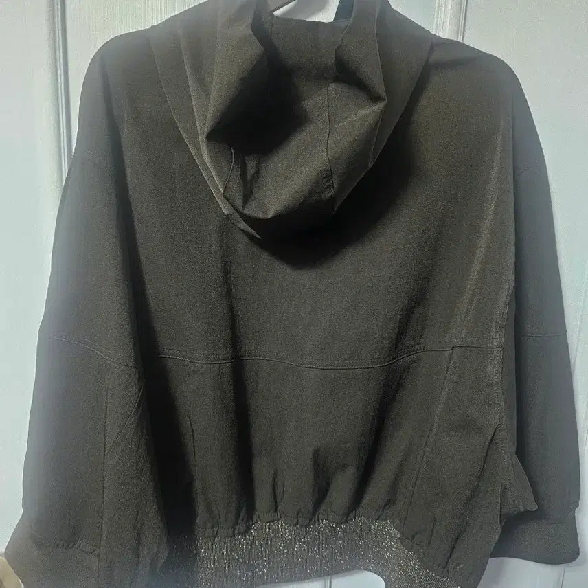 [BUNJANG] Lee Sang Bong Black Hooded Zip-Up Short Jacket / 이상봉 블랙 후드 집업 숏 자켓