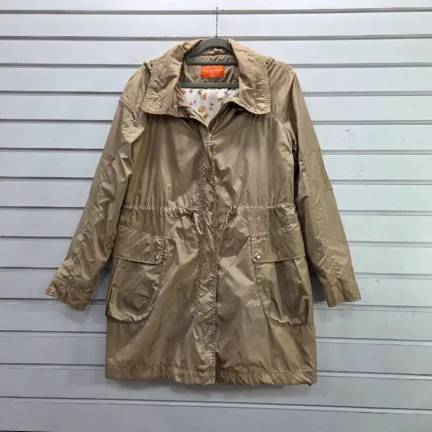 [BUNJANG] Palm Springs Beige Hooded Windbreaker Jumper / 팜스프링 베이지 후드 바람막이 점퍼/보물찾기천사