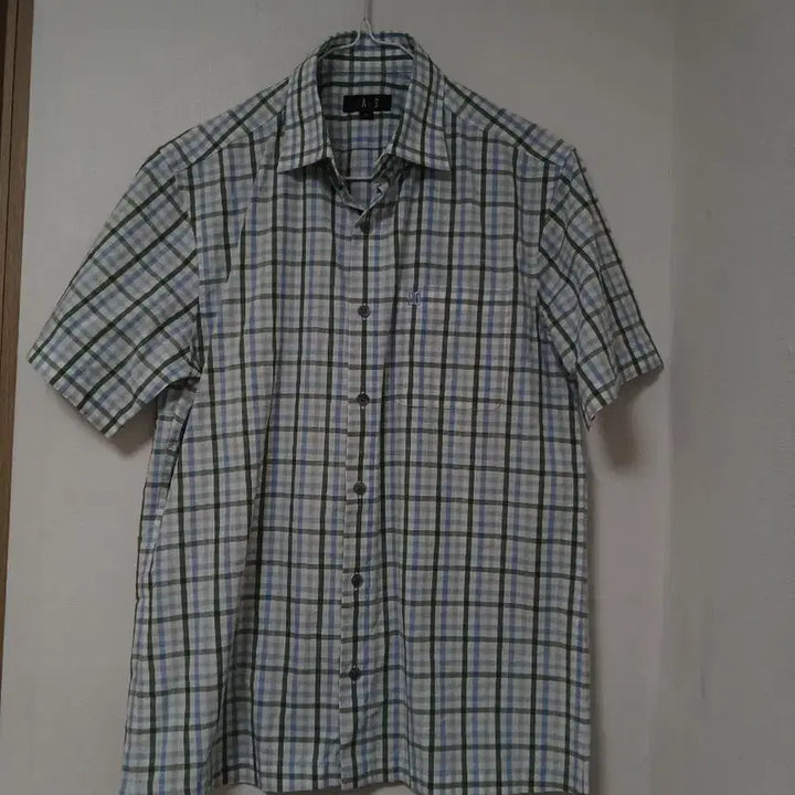 [BUNJANG] Daks Check Short Sleeve Shirt 95 / 닥스 체크 반팔 셔츠 95