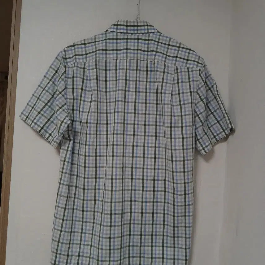 [BUNJANG] Daks Check Short Sleeve Shirt 95 / 닥스 체크 반팔 셔츠 95