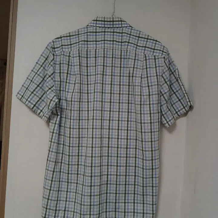 [BUNJANG] Daks Check Short Sleeve Shirt 95 / 닥스 체크 반팔 셔츠 95