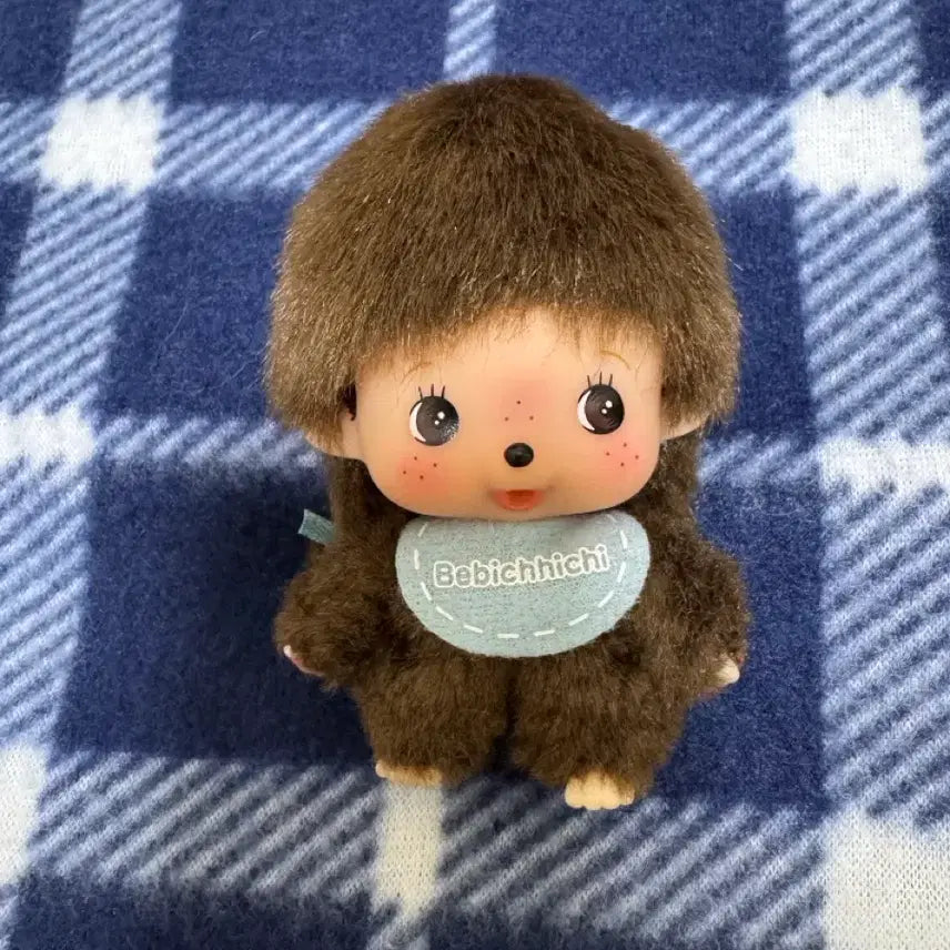 [BUNJANG] Monchhichi Bebichichi Big Head Keychain Boy / 몬치치 베비치치 빅헤드 키체인 Boy 남아