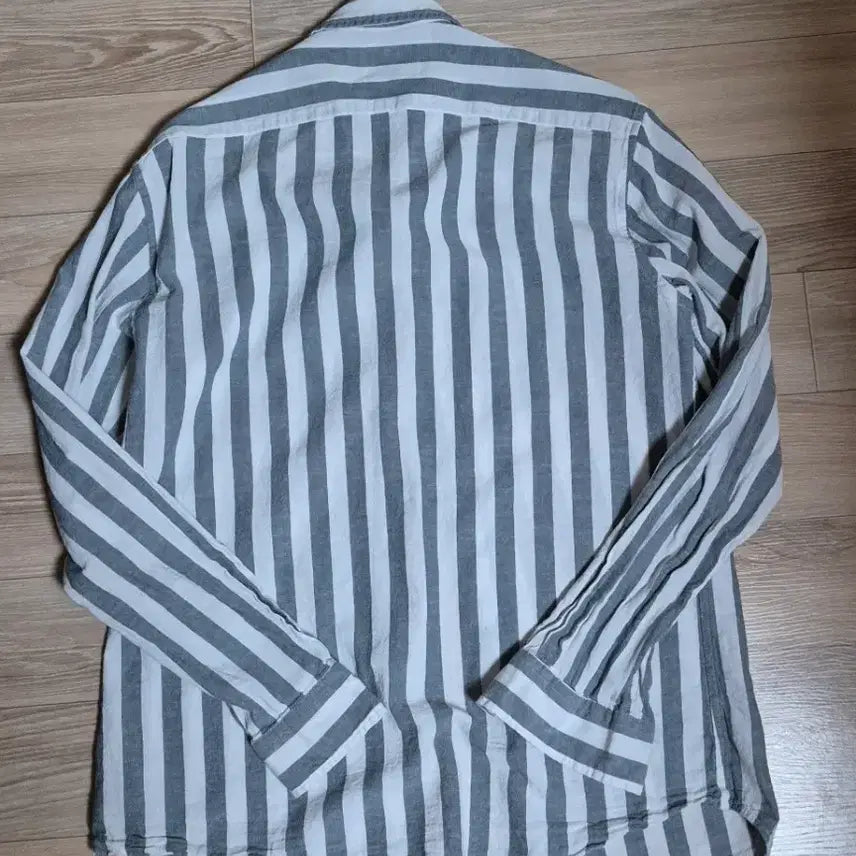 [BUNJANG] Ziozia Linen Cotton Stripe Shirt (Size 100) / 지오지아 린넨 코튼 스트라이프 셔츠(100) 판매합니다