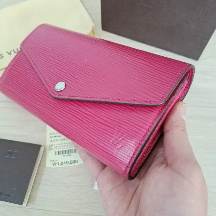 [BUNJANG] Louis Vuitton Sarah Epi Wallet Hot Pink / [100%/정품] 루이비통 사라 에피 핫핑크 장지갑