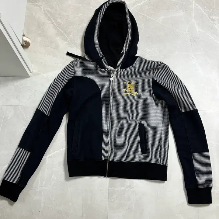 [BUNJANG] DOHC Vintage Stripe Zip-Up Hoodie / Dohc 후드집업 빈티지 스트라이프 후드집업