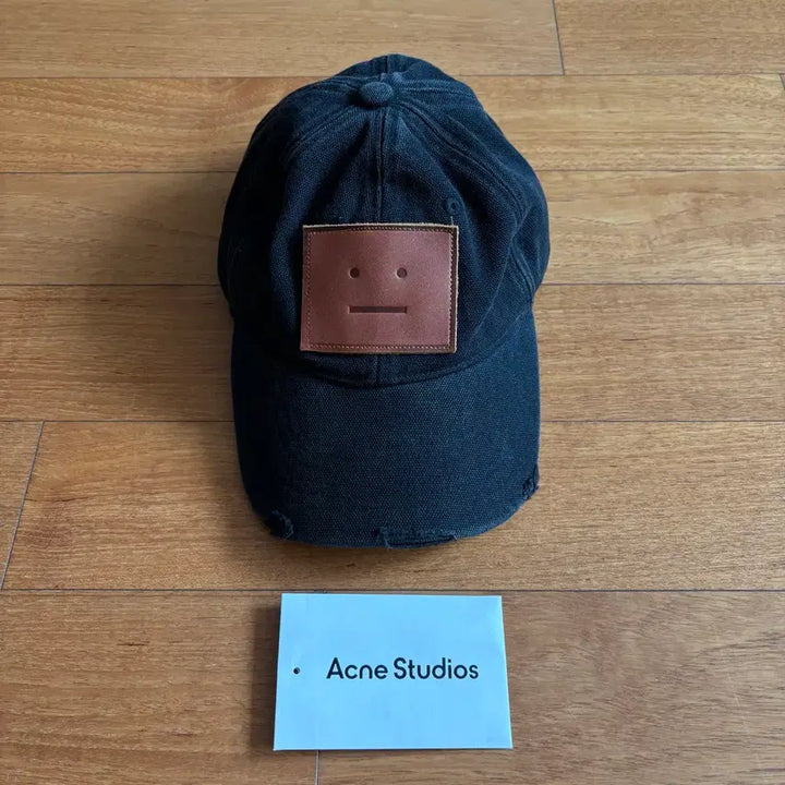 [BUNJANG] Acne Studios Face Patch Vintage Wash Cap / 아크네스튜디오 페이스패치 이모지 빈티지 워싱 캡