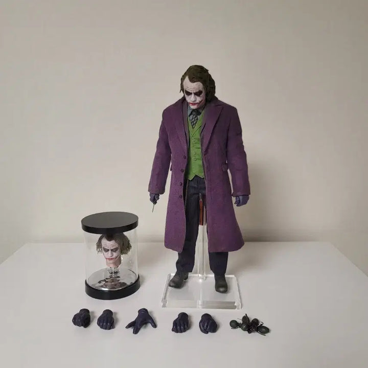 [BUNJANG] InArt Joker Rooted Hair Head Sculpt with Additional Sculpted Head / 인아트 조커 식모 +조형모 (핫토이x)