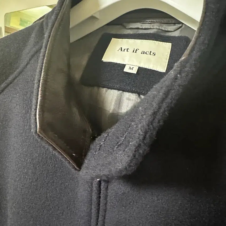 [BUNJANG] Artifects Herringbone Blouson M / (M) 아트이프액츠 넥레더 헤링본 블루종