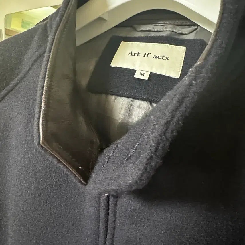 [BUNJANG] Artifects Herringbone Blouson M / (M) 아트이프액츠 넥레더 헤링본 블루종