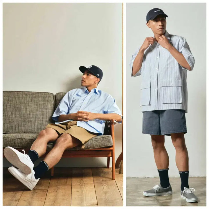 [BUNJANG] New Era Japan Oxford Shirt (2XL) / 뉴에라JAPAN옥스포드 셔츠(2XL)