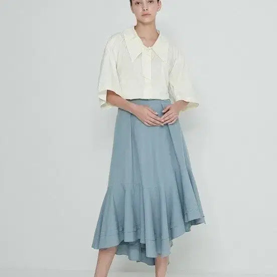[BUNJANG] System Belted Unbalance Skirt (21FW) / 한섬 시스템  21년  벨티드 언벌런스 스커트