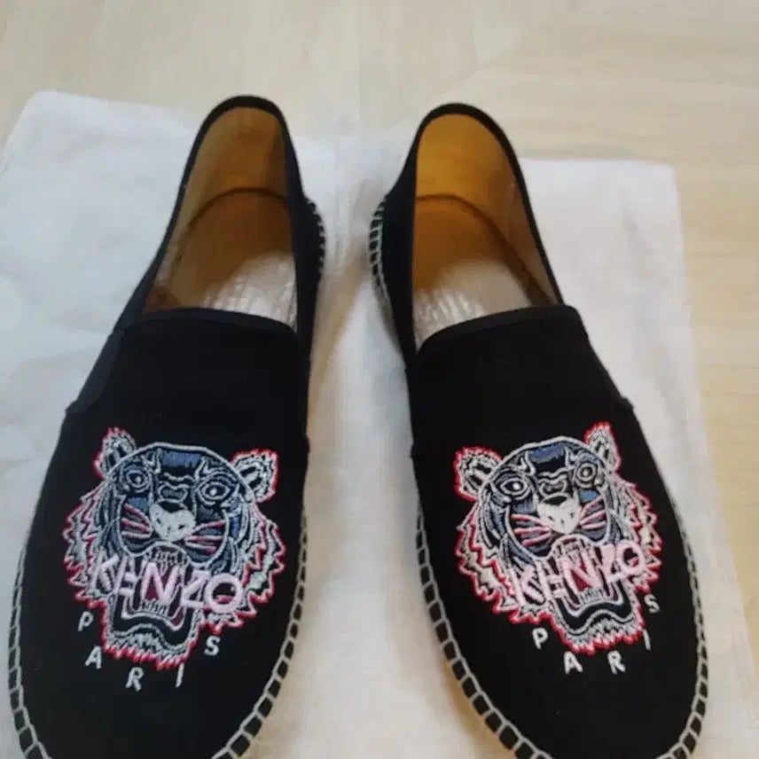 [BUNJANG] KENZO Tiger Espadrille Slip-on Shoes Black / KENZO 겐조 타이거 에스파드류 슬립온 블랙 265