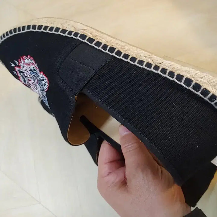 [BUNJANG] KENZO Tiger Espadrille Slip-on Shoes Black / KENZO 겐조 타이거 에스파드류 슬립온 블랙 265