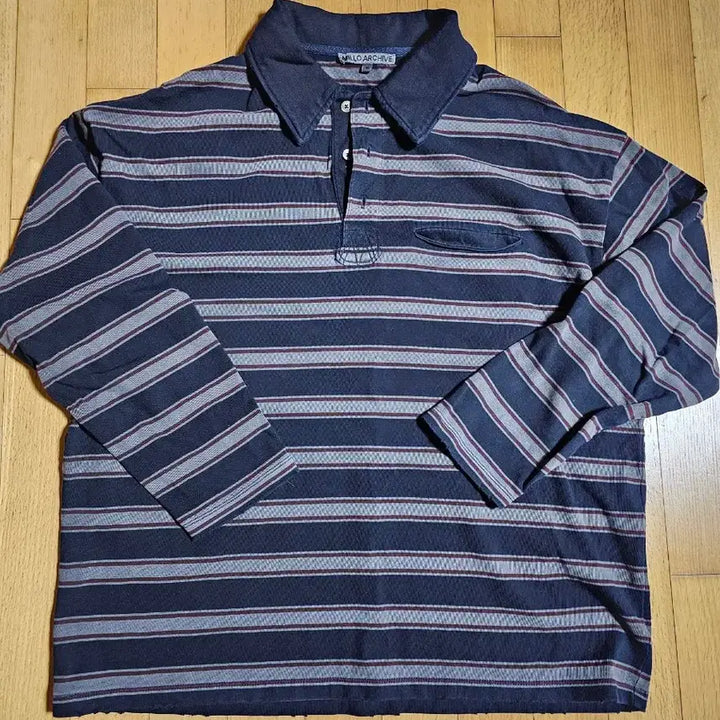 [BUNJANG] Milo Archive Usual Pigment Polo T-shirt Charcoal Grey M / 밀로아카이브 유주얼 피그먼트 카라티셔츠 m