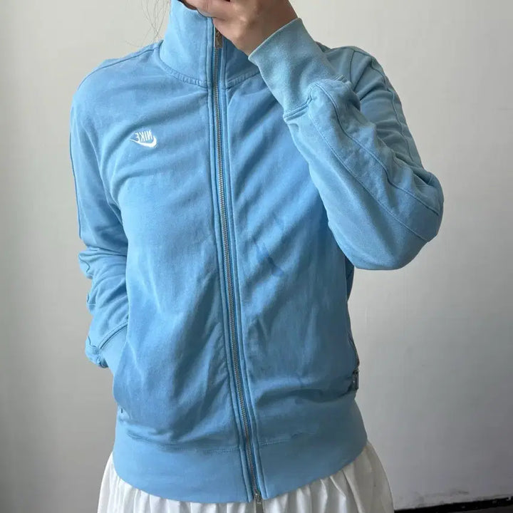 [BUNJANG] Nike Blue Zip-Up Jacket / [M] 나이키 블루 집업
