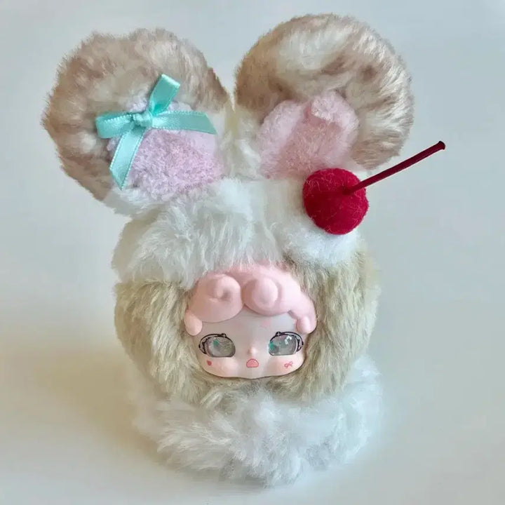 [BUNJANG] Lucky Dior Night Bamtokki V3 Cherry Dessert Beige Plush / 럭키디어나이 밤토끼 v3 체리 디저트 베이지