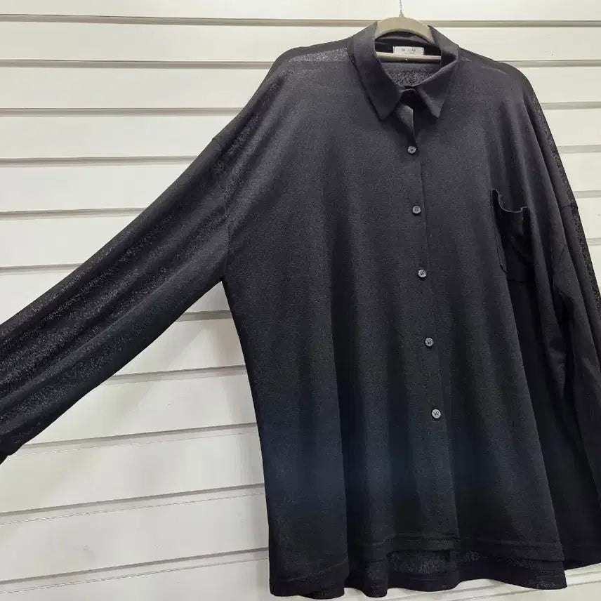 [BUNJANG] Black Slightly See-Through Oversized Women&