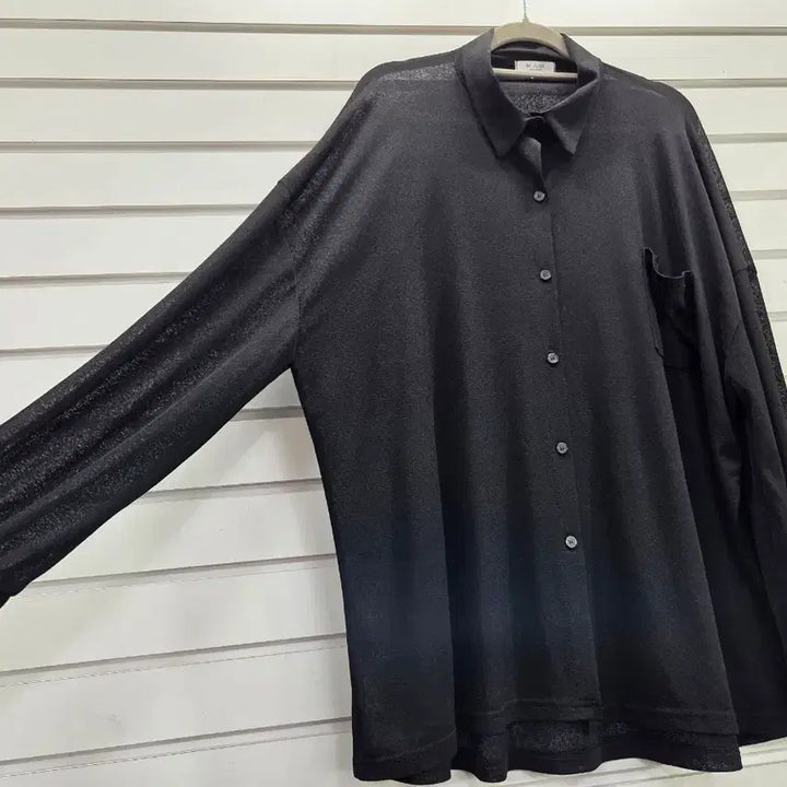 [BUNJANG] Black Slightly See-Through Oversized Women&