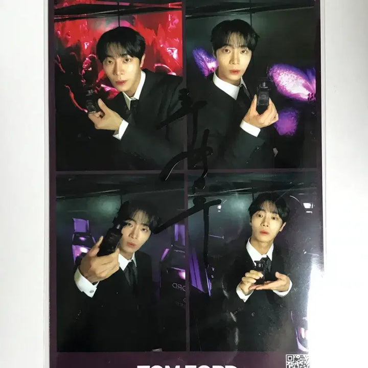 [BUNJANG] IVE Youngwoong Tom Ford Life Four Cuts Autographed Photocard / 추영우 톰포드 인생네컷 친칠싸인
