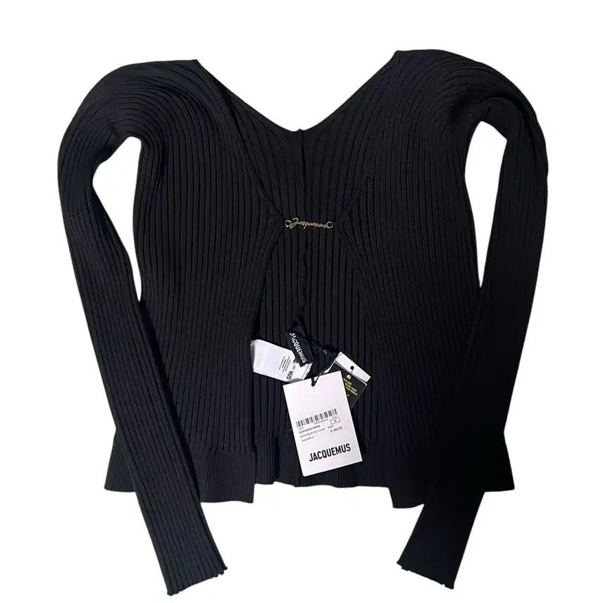 [BUNJANG] Jacquemus Black Jenni Knit Cardigan Size 40 / (새상품) 자크뮈스 블랙 제니니트 가디건 40사이즈
