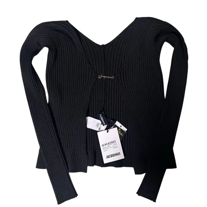 [BUNJANG] Jacquemus Black Jenni Knit Cardigan Size 40 / (새상품) 자크뮈스 블랙 제니니트 가디건 40사이즈