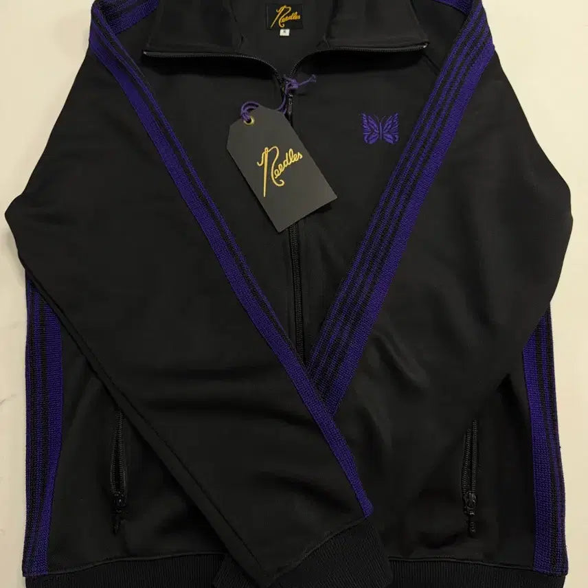 [BUNJANG] Needles Track Jacket Black/Purple / Needles 니들스 블랙 퍼플 트랙 자켓