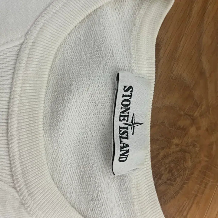 [BUNJANG] Stone Island White Sweatshirt T-shirt / 스톤아일랜드 화이트 맨투맨 티셔츠