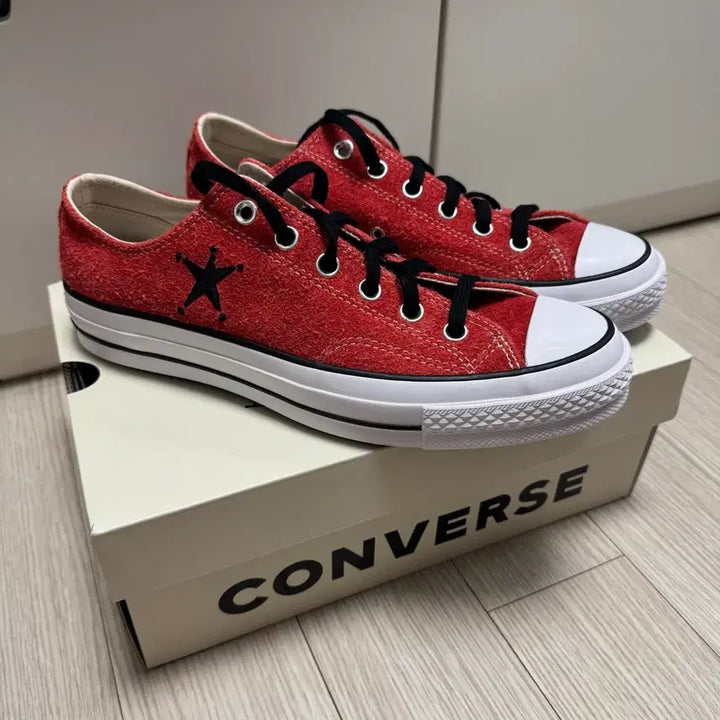 [BUNJANG] Converse x Stussy Chuck 70 Low Poppy Red / [265 새제품]컨버스 스투시 척 70 로우 포피 레드