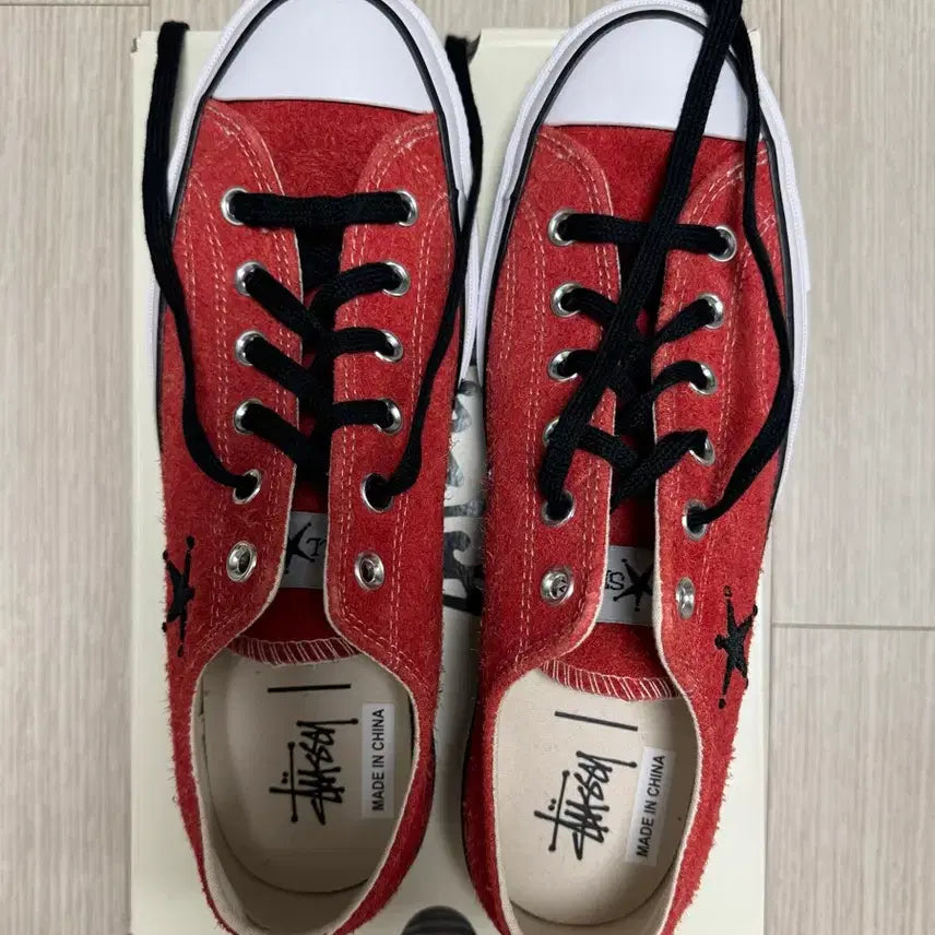 [BUNJANG] Converse x Stussy Chuck 70 Low Poppy Red / [265 새제품]컨버스 스투시 척 70 로우 포피 레드