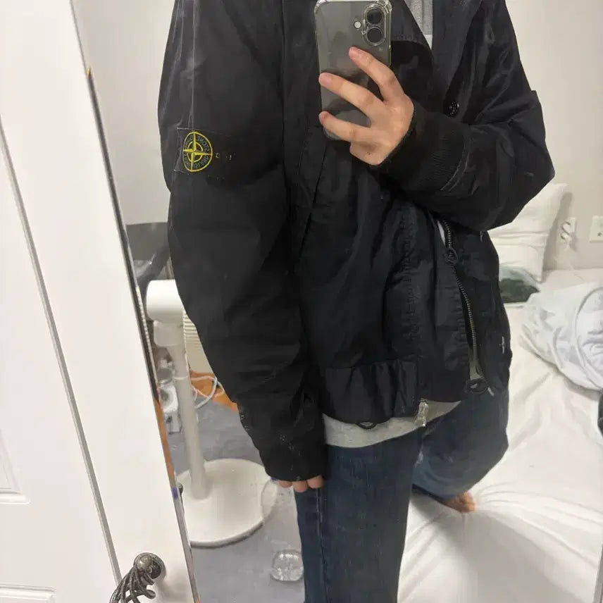 [BUNJANG] Stone Island 00s Raso Gommato Hooded Jacket / 스톤아일랜드 00s 라소고마토 후드 자켓