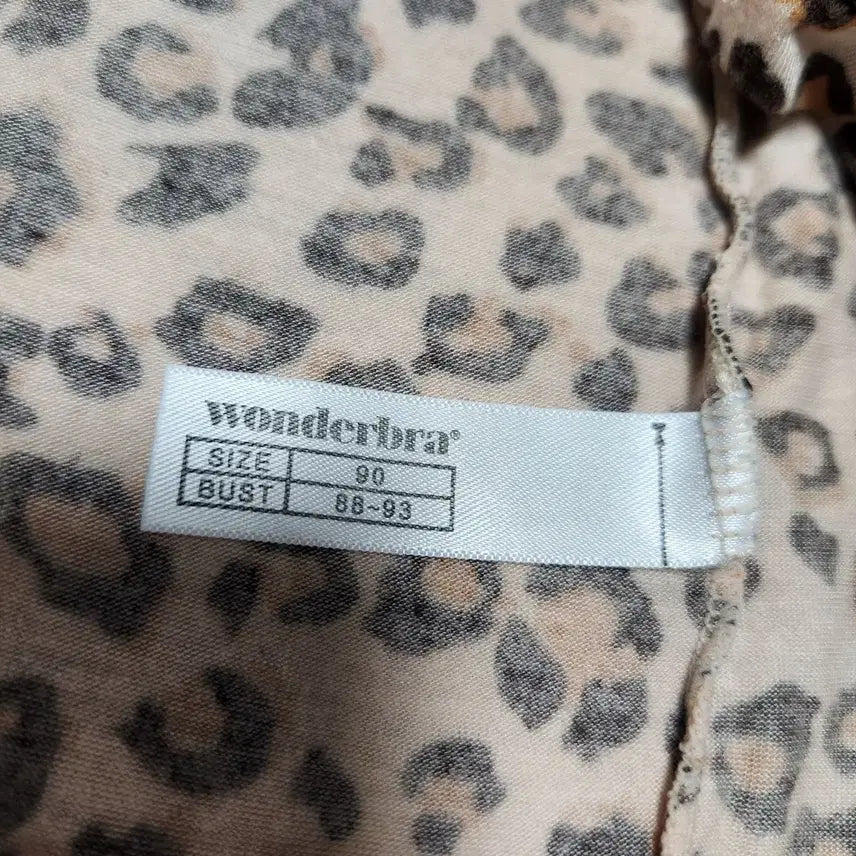 [BUNJANG] Wonderbra Leopard Print Camisole - Size 90 / (새상품)원더브라 레오파드 끈나시 90