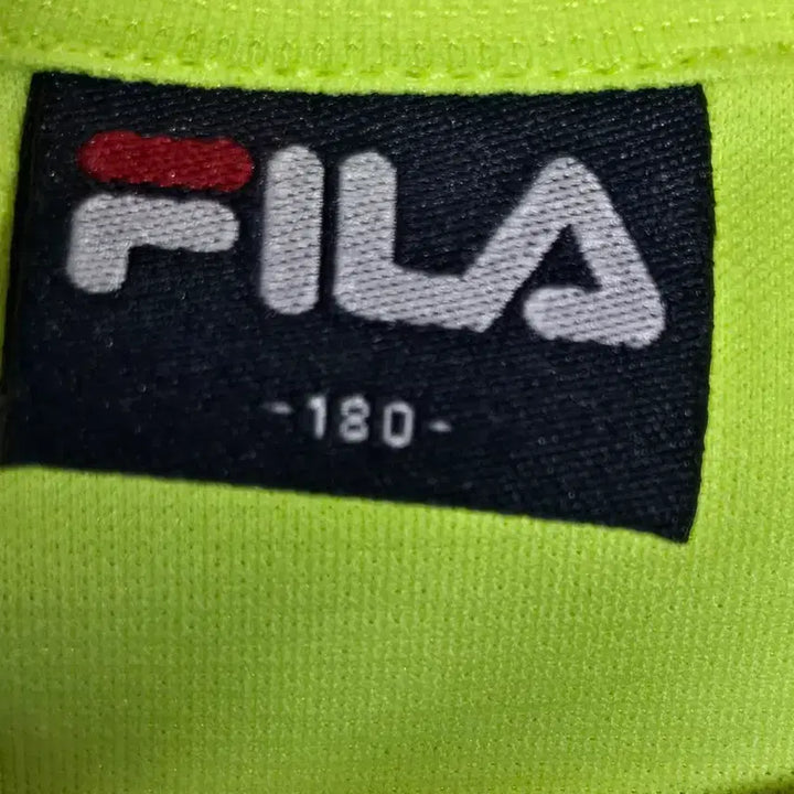 [BUNJANG] FILA Neon Color Block Short Sleeve T-Shirt / 휠라 FILA 형광 배색 반팔 티셔츠