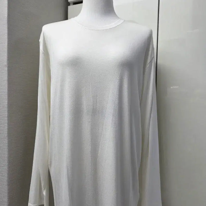 [BUNJANG] Tankus White Long Sleeve T-Shirt / (새상품) 탱커스 화이트 긴팔 티셔츠