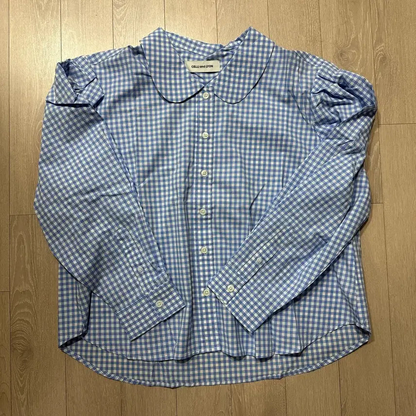 [BUNJANG] Sally &amp; Lyon Check Blouse / 셀리앤리옹 제작 체크 블라우스