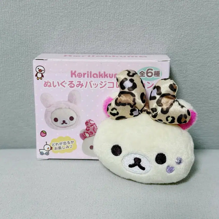 [BUNJANG] Rilakkuma Corilakkuma Full Series Random Badge Brown Leopard Print / 코리락쿠마 가득 시리즈 랜덤 뱃지 브라운 호피