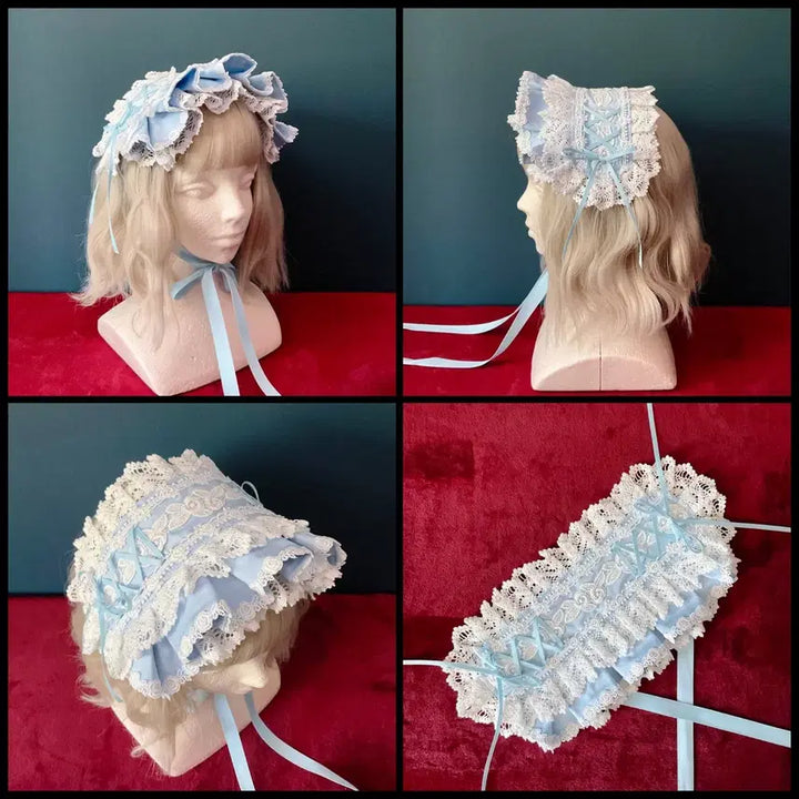 [BUNJANG] Kurottoy Half Bonnet Style Headdress Socks / 쿠로토이로 하프보닛형 헤드드레스 삭스