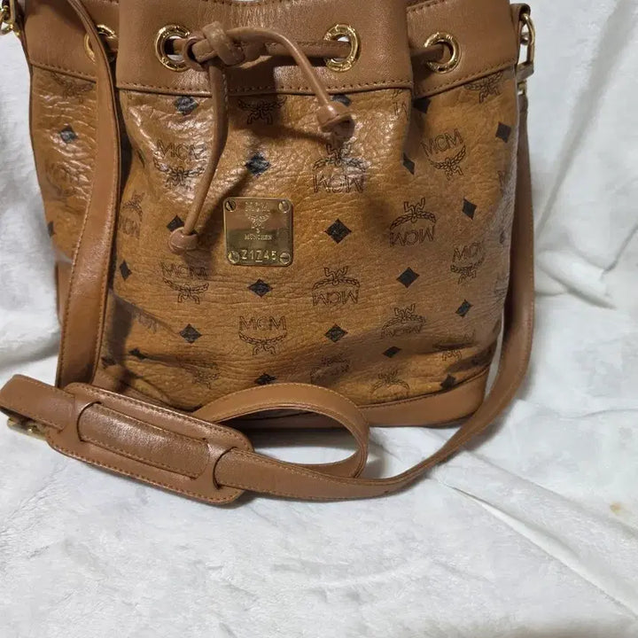 [BUNJANG] MCM Visetos Drawstring Bag / 정품 mcm 비세토스 복조리백